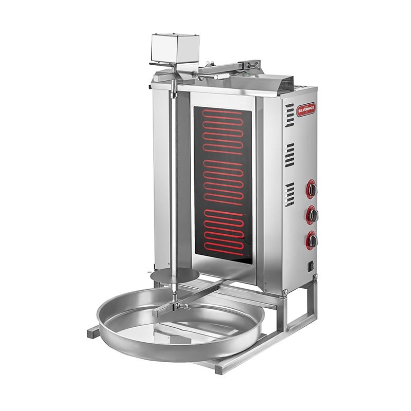 SilverInox Üstten Motorlu Döner Ocağı, 3 Radyanlı, Elektrikli