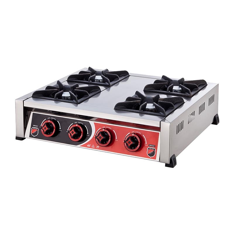 SilverInox 4 Gözlü Set Üstü Mini Ocak, Doğalgazlı & Tüplü
