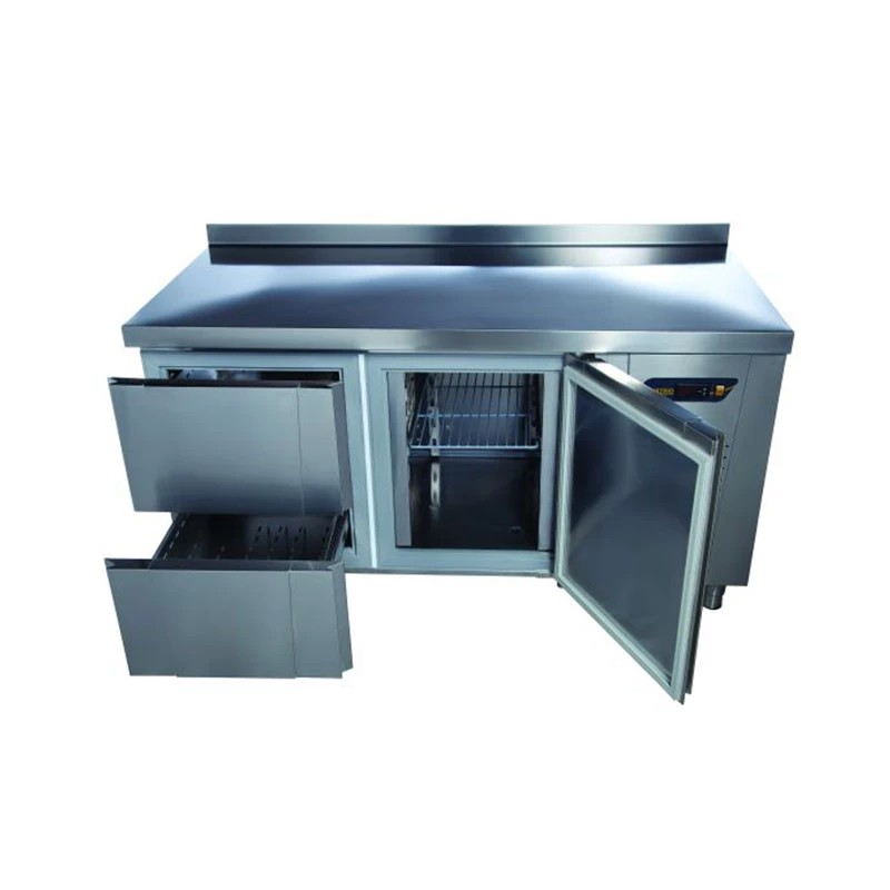 Ndustrio TNS-62-2D Tezgah Tip Snack Derin Dondurucu, 2 Çekmeceli 1 Kapılı 