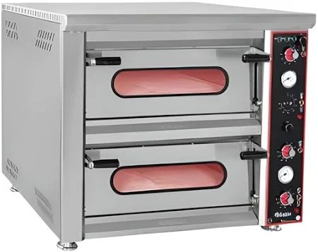 Himaksan Çift Katlı Pizza Fırını, Elektrikli, Ø30 cm 4+4 Pizza Kapasiteli, HMK-PFE 8878