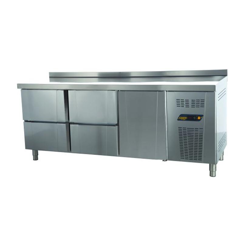 Ndustrio TPG-73-2D Tezgah Tip Gastronorm Buzdolabı, 2 Çekmeceli, 2 Kapılı 