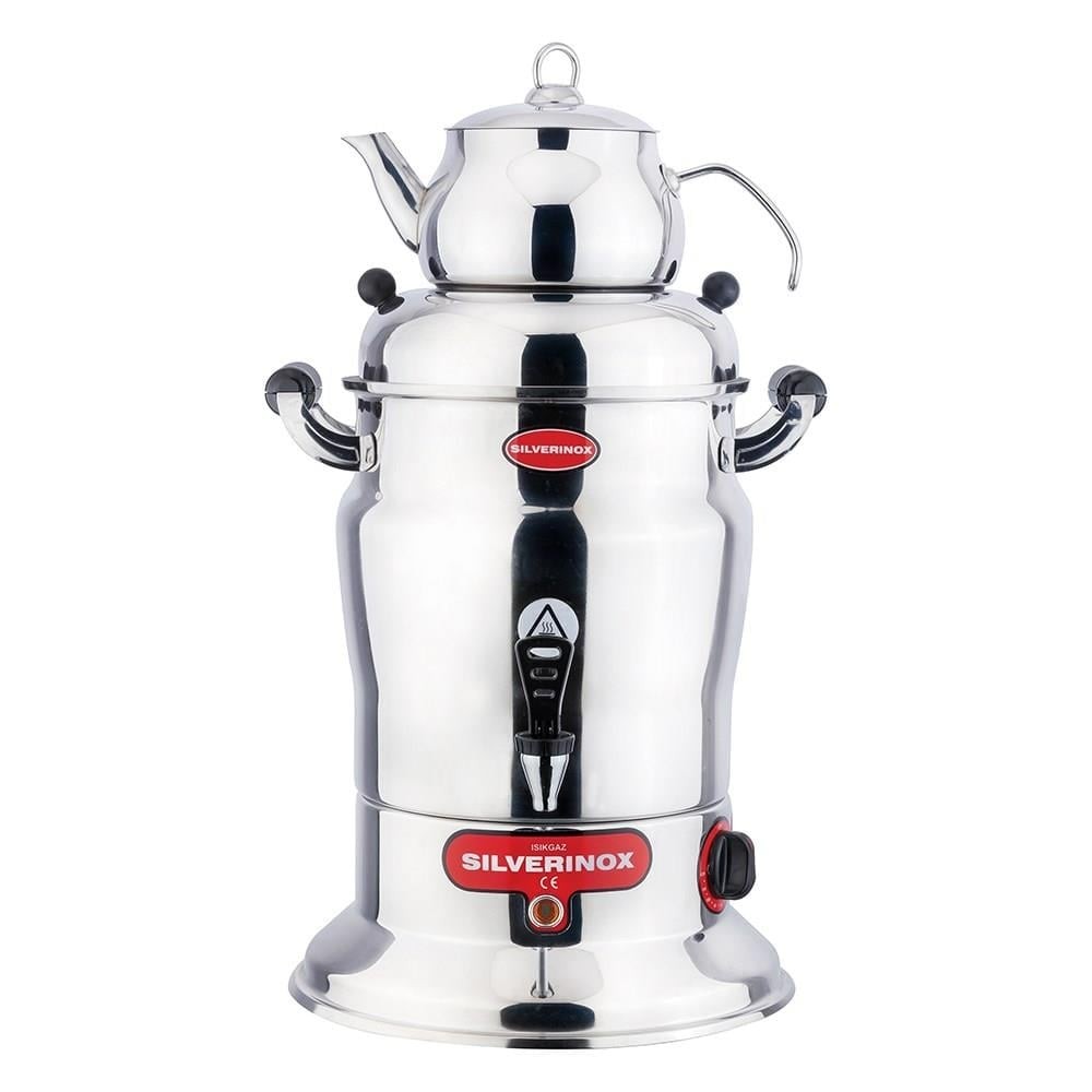 Işıkgaz Silver Tek Demlikli Çay Semaveri Otomatı - 7 Litre