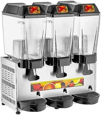 Remta ST16 Şerbet Soğutucu, 3 Hazneli, Şerbet+Şerbet+Şerbet, 20+20+20 L, Metalik Gri