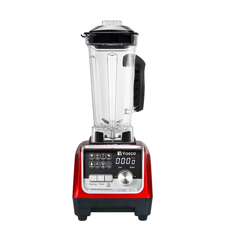 Vosco Pro Dijital Buz Kırıcı Bar Blender, 2 L, Kırmızı - VHS-206C