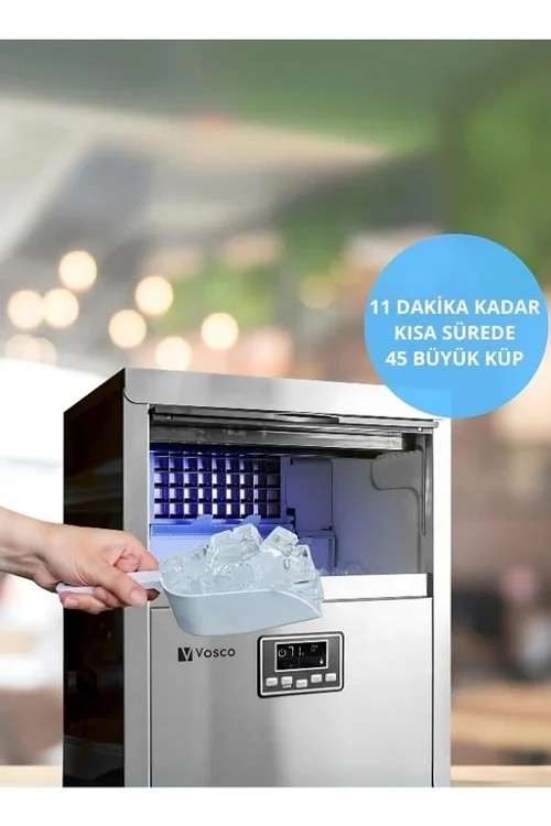 Vosco Buz Makinesi 45 Kg/Gün Küp Buz