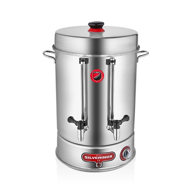 SilverInox 2011 Çay Makinesi, Çevirmeli Metal Musluklu, 80 Bardak Kapasiteli, 9 L