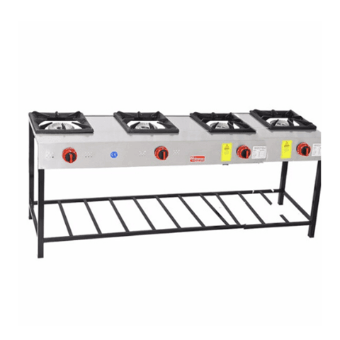 Himaksan 4 Lü Uzun Lokanta Ocağı Gazlı ve Lpg Li 192X47X70 HMK-LKY-4