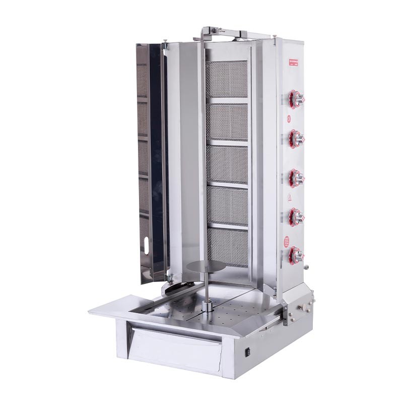 SilverInox Alttan Motorlu Döner Ocağı, 5 Radyanlı, Doğalgazlı & Tüplü