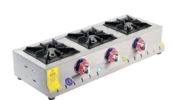 Emeksan Set Üstü Mini Gazlı Pro Ocak 3'lü, (32*80*14) cm