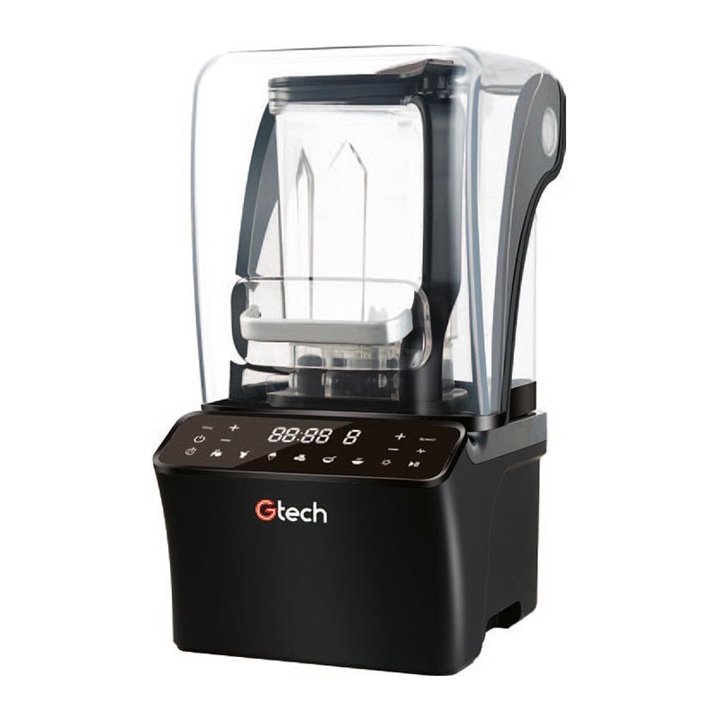 Gtech GT-E8 Bar Blender, Gürültü Önleyici Kapaklı, 1.2 L, 1500 W, Beyaz & Siyah - Siyah