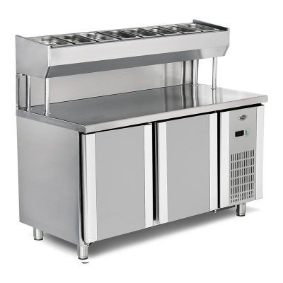 Empero  Pizza ve Salata Hazırlık Buzdolabı, 2 Kapılı, 300 L
