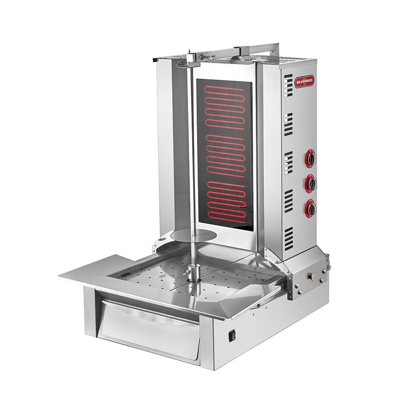 SilverInox Alttan Motorlu Döner Ocağı, 3 Radyanlı, Elektrikli