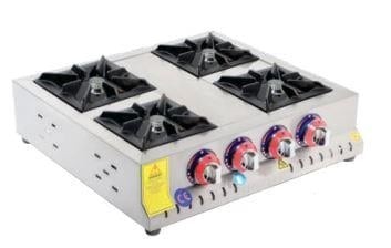 Emeksan Set Üstü Mini Gazlı Pro Ocak 4'lü, (60*60*14) cm