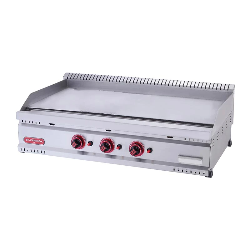 SilverInox Düz Pleyt Izgara 80x60 cm, Doğalgazlı & Tüplü