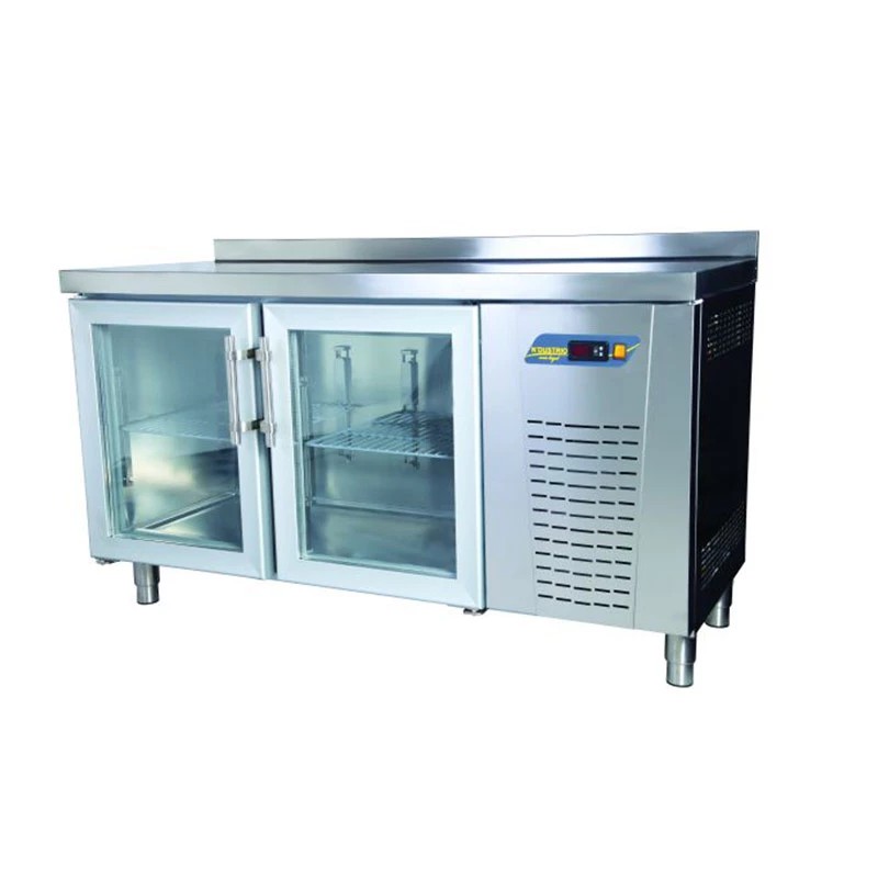 Ndustrio TPG-72-GD Tezgah Tip Gastronorm Buzdolabı, 2 Cam Kapılı  