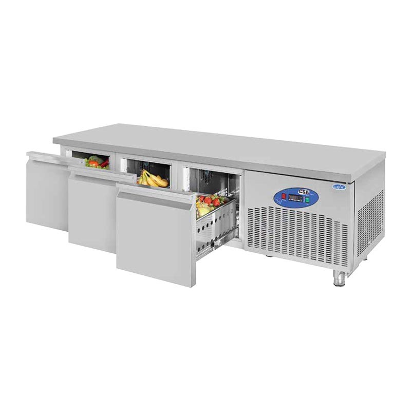 Cihaz Altı Buzdolabı, 3 Çekmeceli, 210 L 