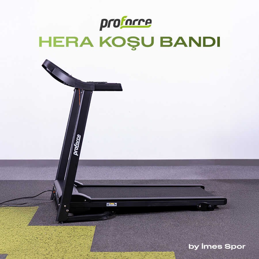 Hera Koşu Bandı, Eğimli, 10km Hız, Katlanabilir, 2HP motor