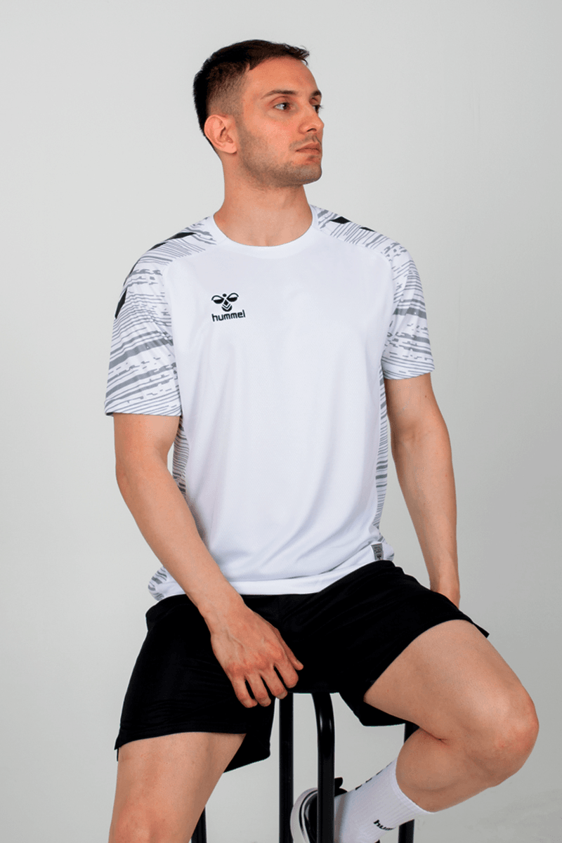 Hummel Line Antrenman Tişört - Beyaz