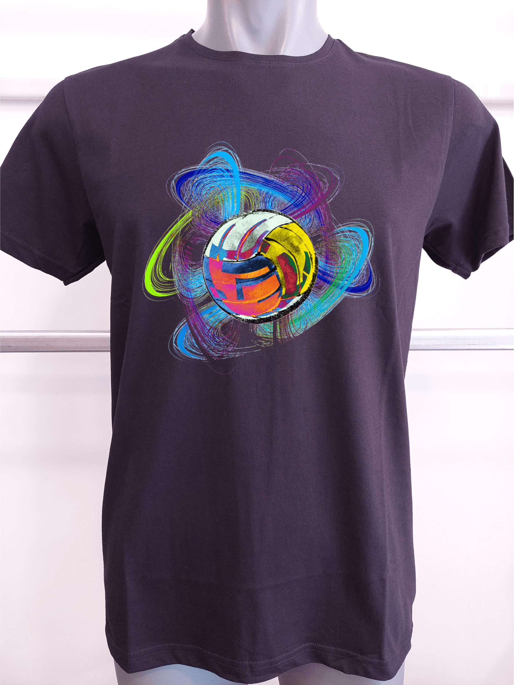 BASKILI T-SHIRT- VOLEYBOL - Siyah