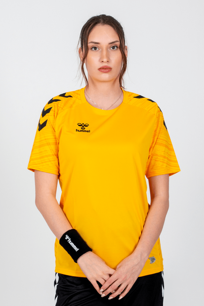 Hummel Line Antrenman Tişört - Sarı