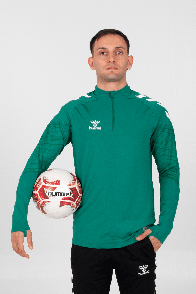 Hummel Line Antrenman Eşofman Üstü - Yeşil