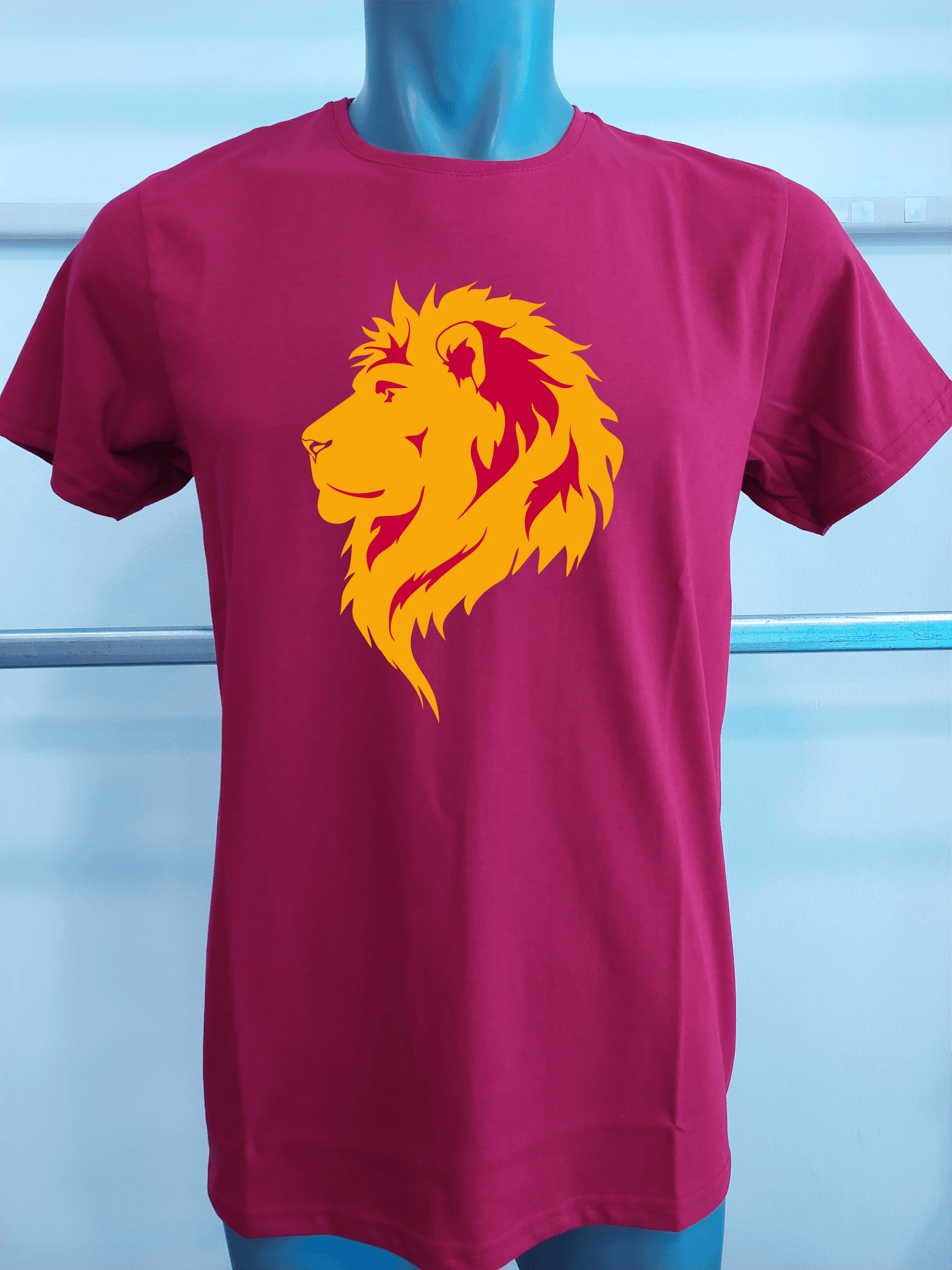 BASKILI T-SHIRT - ASLAN - Bordo