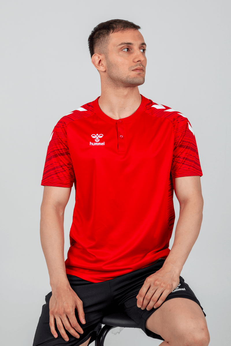 Hummel Line Kamp Tişört - Kırmızı