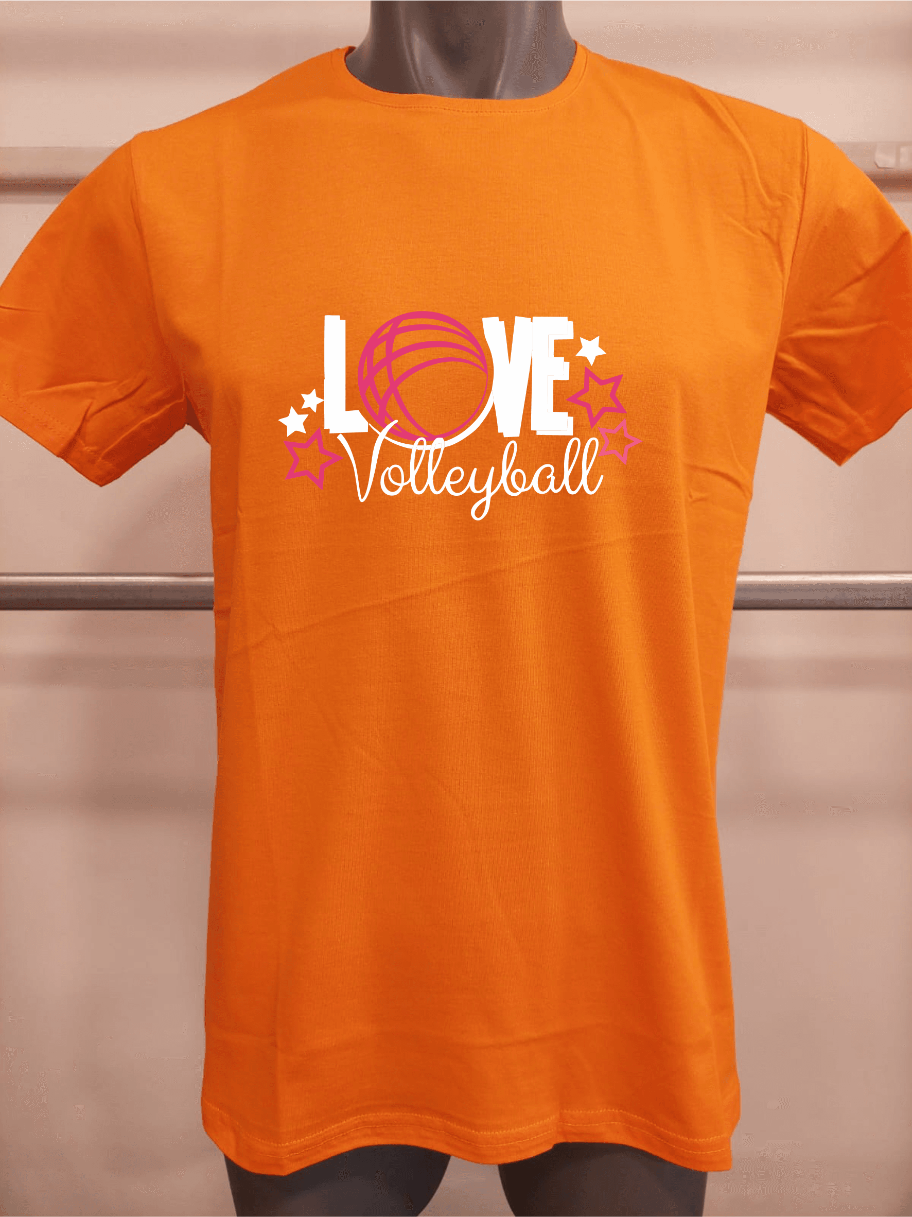 BASKILI T-SHIRT- VOLEYBOL - Turuncu