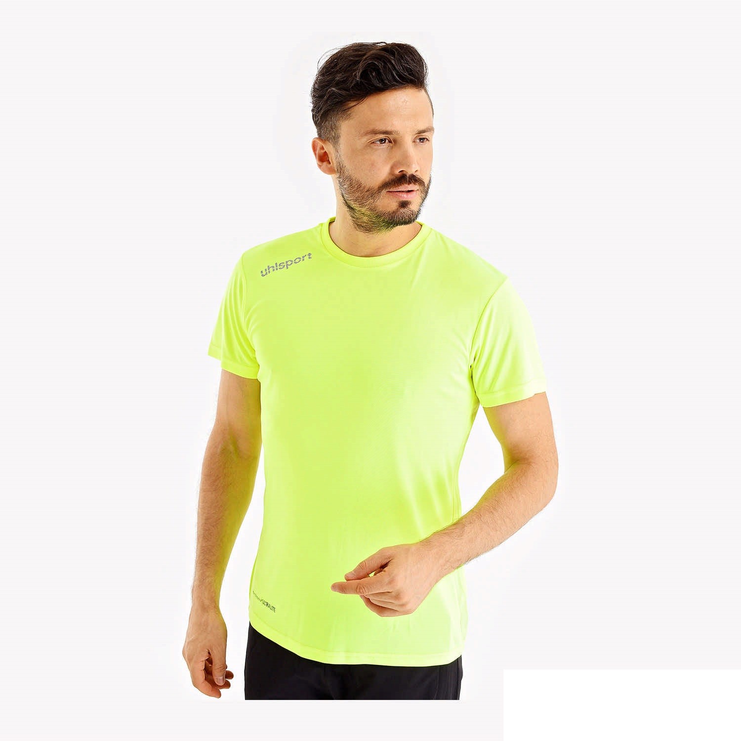 UHLSPORT ANTRENMAN T-SHIRT ESSENTIAL - Fasforlu sarı