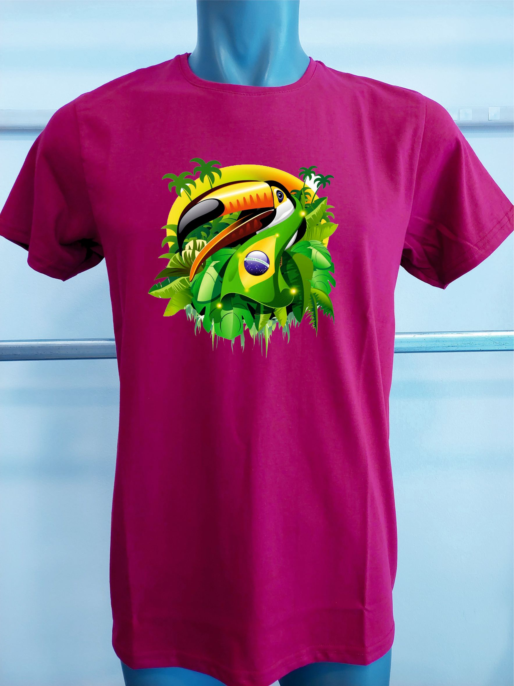 BASKILI T-SHIRT - BRASIL-Brezilya - Bordo