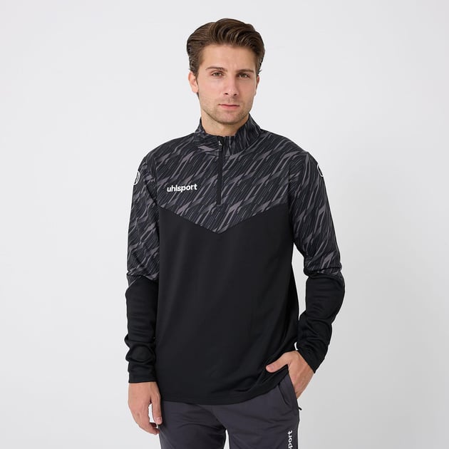 PROGRESSIVE TRAINING SWEAT yarım fermuarlı eşofman üstü  SEPETTE %10 İNDİRİM - Siyah