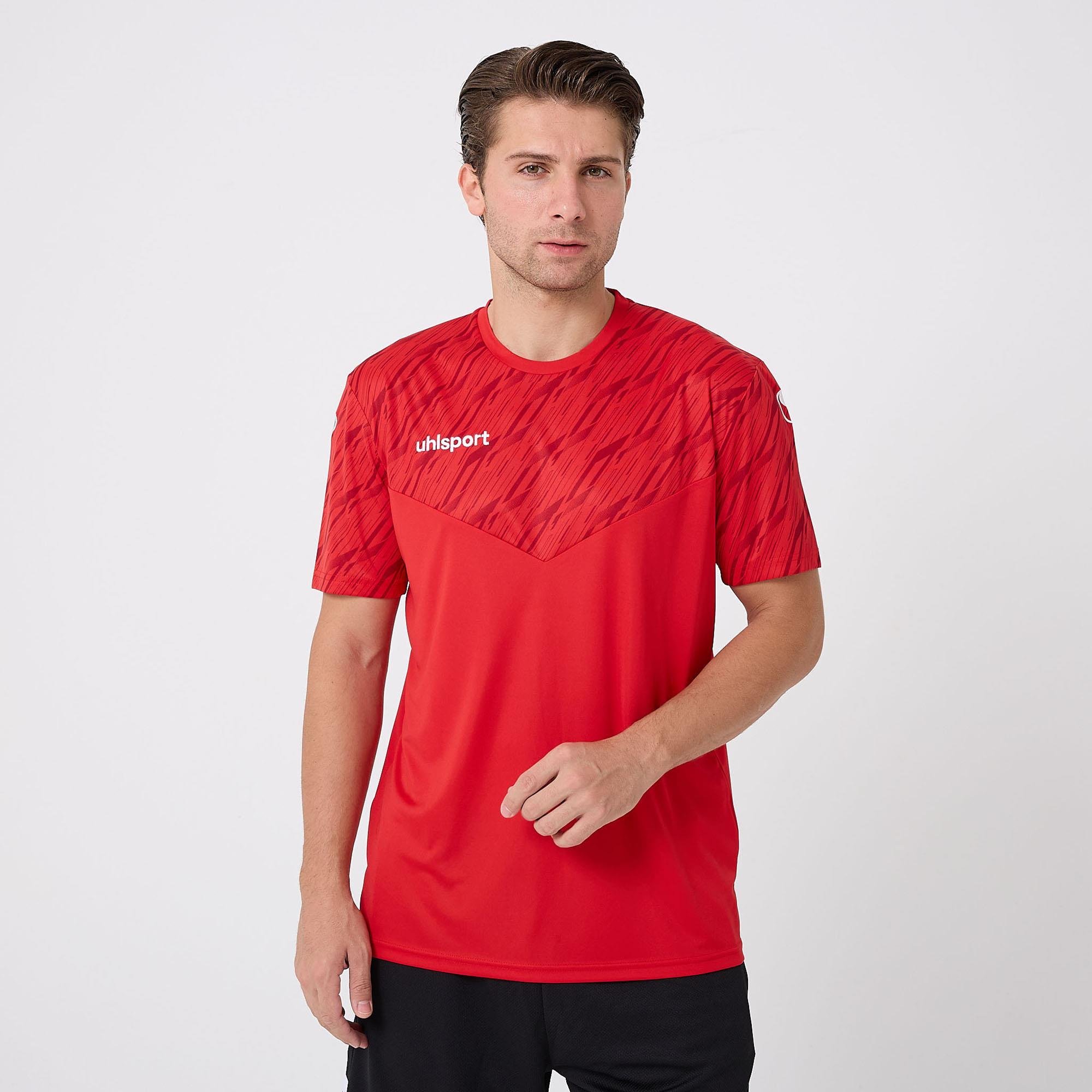 PROGRESSIVE TRAINING T-SHIRT- antrenman t-shirt SEPETTE %10 İNDİRİM - Kırmızı