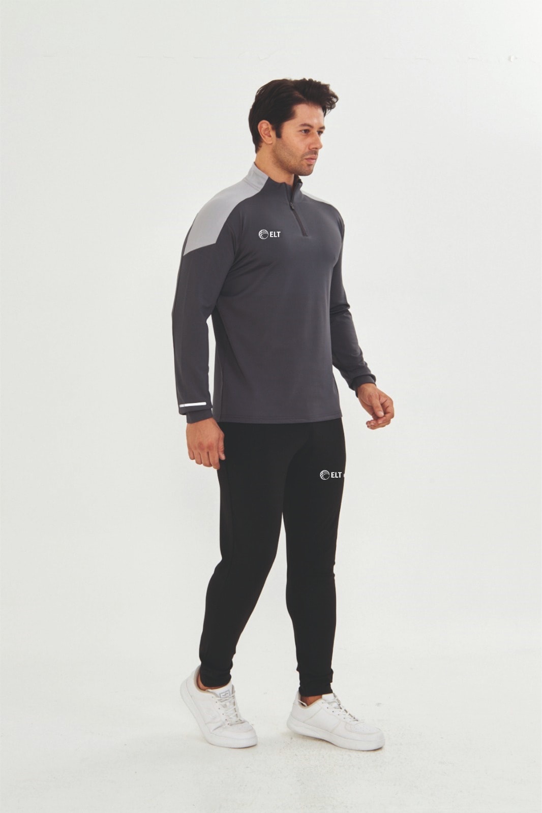 ELT PREMIUM ANTRENMAN EŞOFMAN & T-SHIRT TK - antrasit