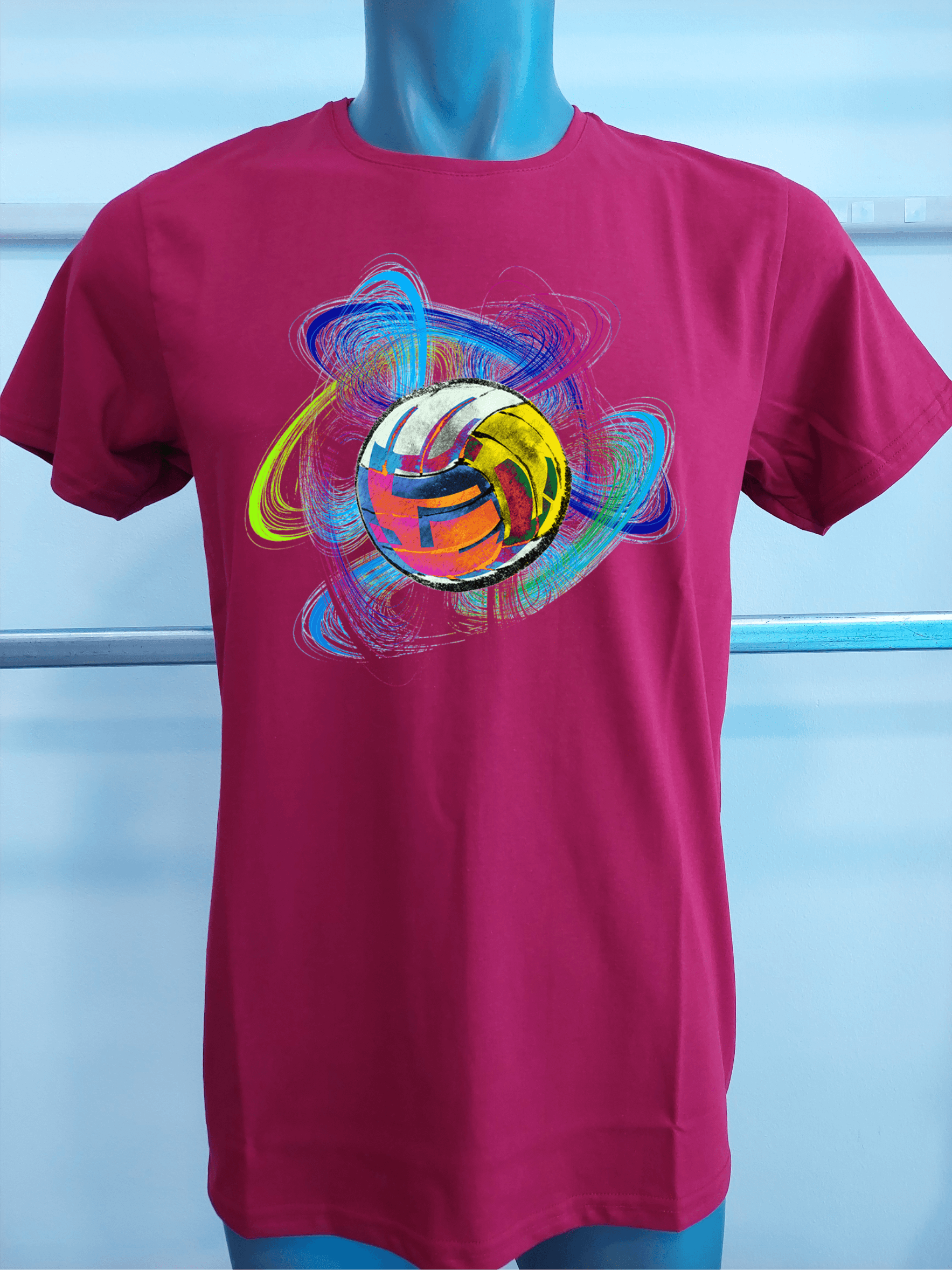 BASKILI T-SHIRT- VOLEYBOL - Bordo