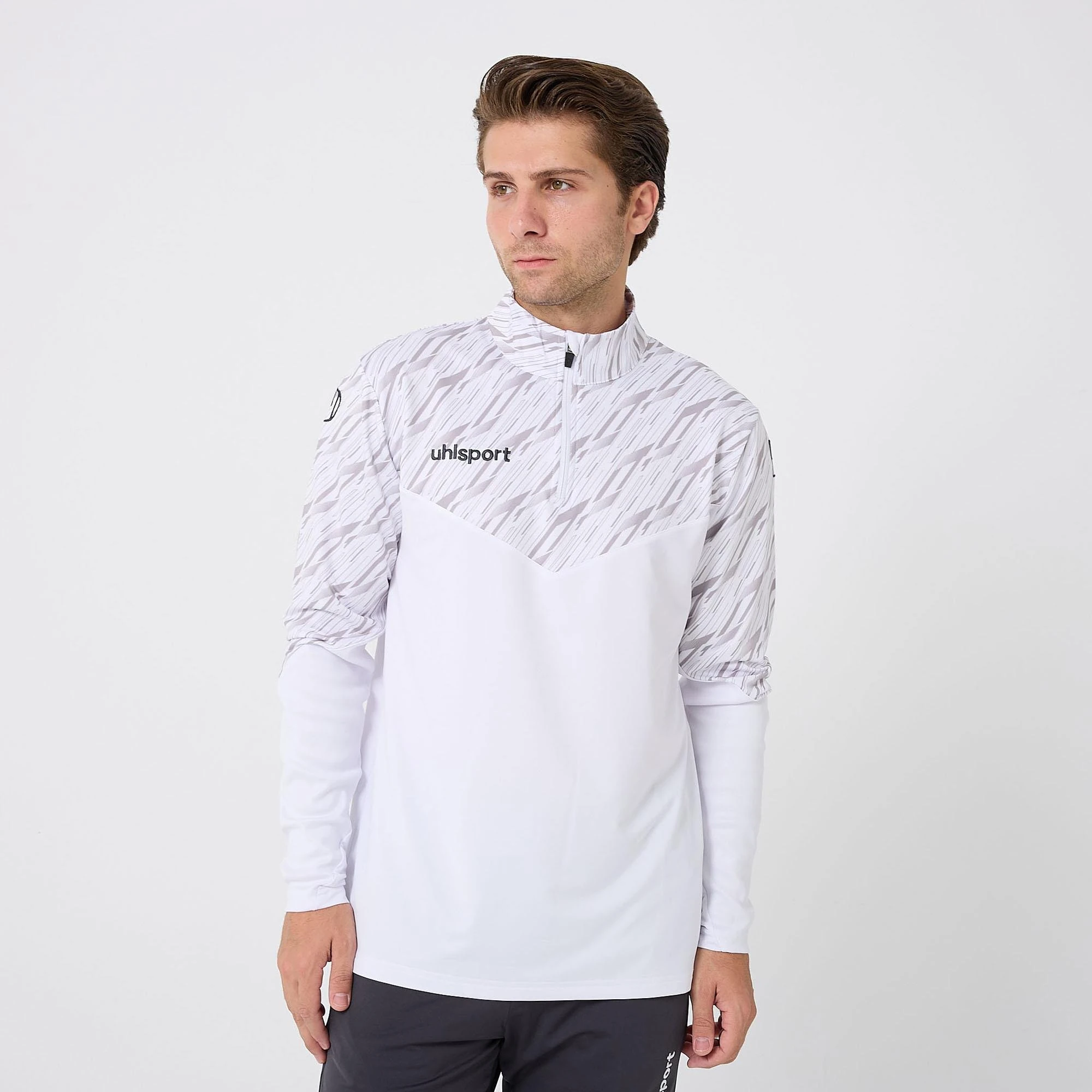 PROGRESSIVE TRAINING SWEAT yarım fermuarlı eşofman üstü  SEPETTE %10 İNDİRİM - Beyaz