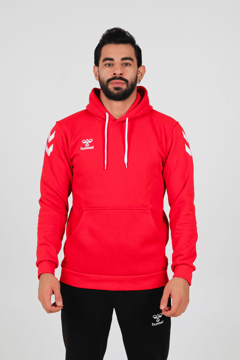 Hummel Armin Pamuklu Hoodie - Kırmızı