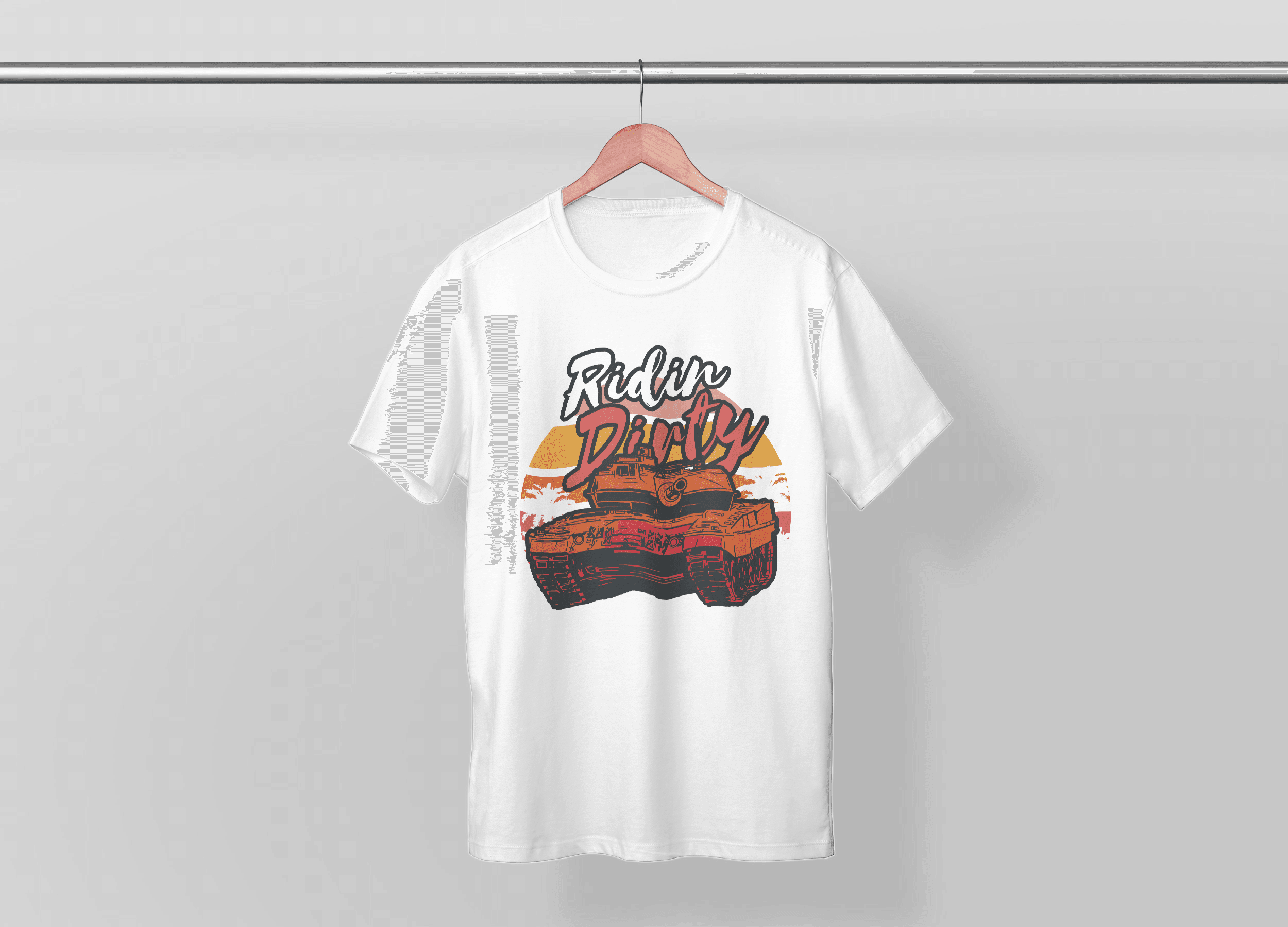 BASKILI T-SHIRT - Beyaz