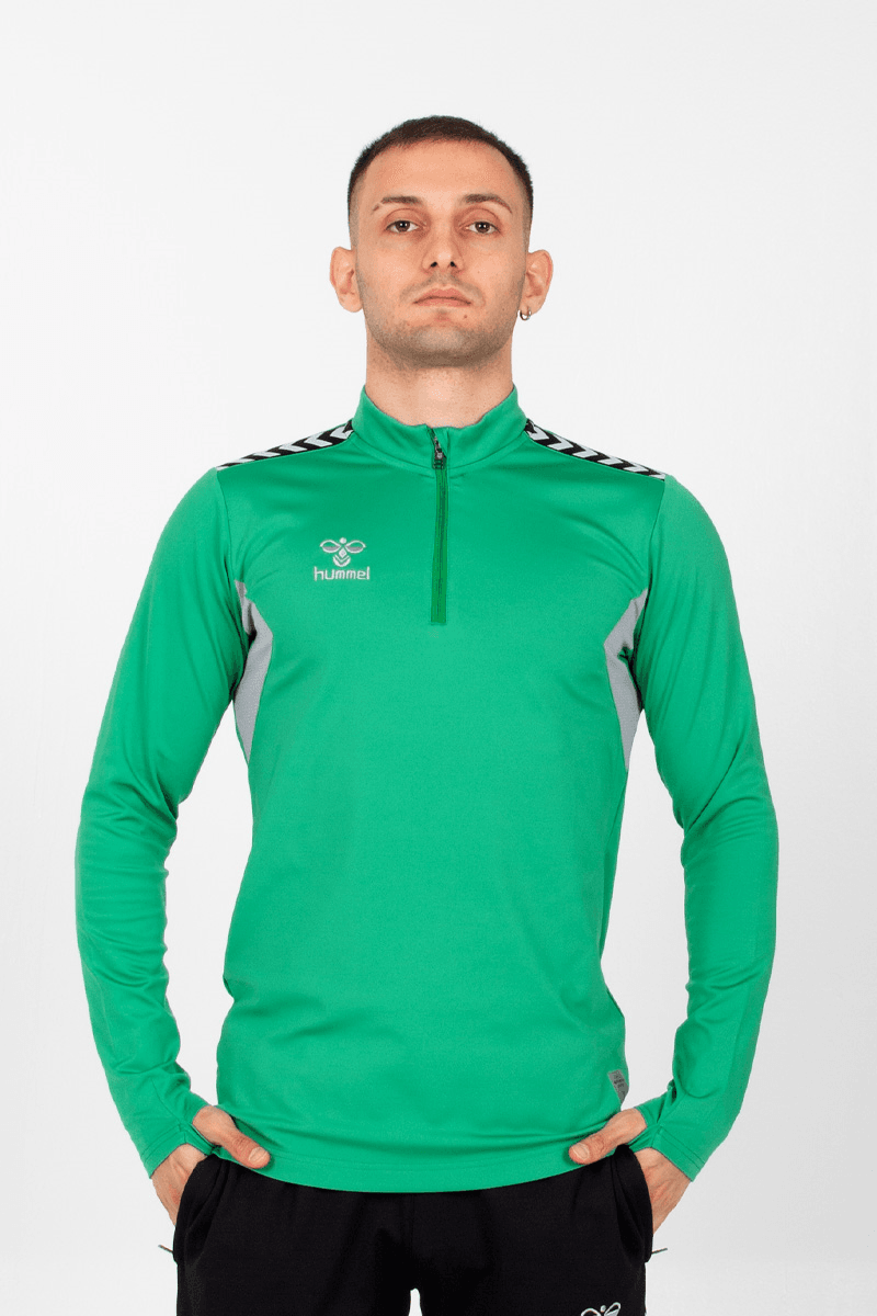 Hummel Otantik Antrenman Eşofman Üst - Yeşil
