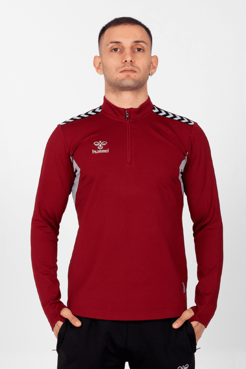 Hummel Otantik Antrenman Eşofman Üst - Bordo