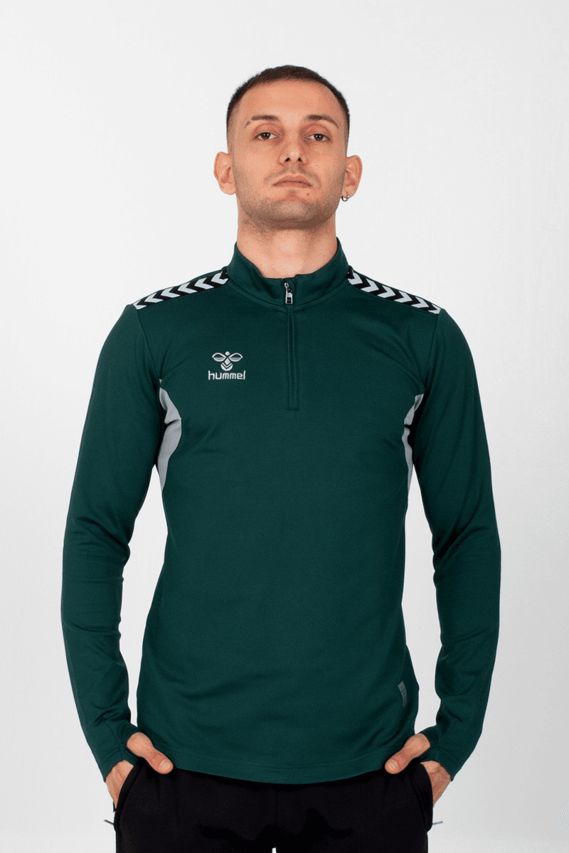 Hummel Otantik Antrenman Eşofman Üst - Koyu yeşil