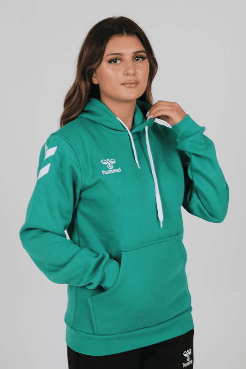 Hummel Armin Pamuklu Hoodie - Yeşil