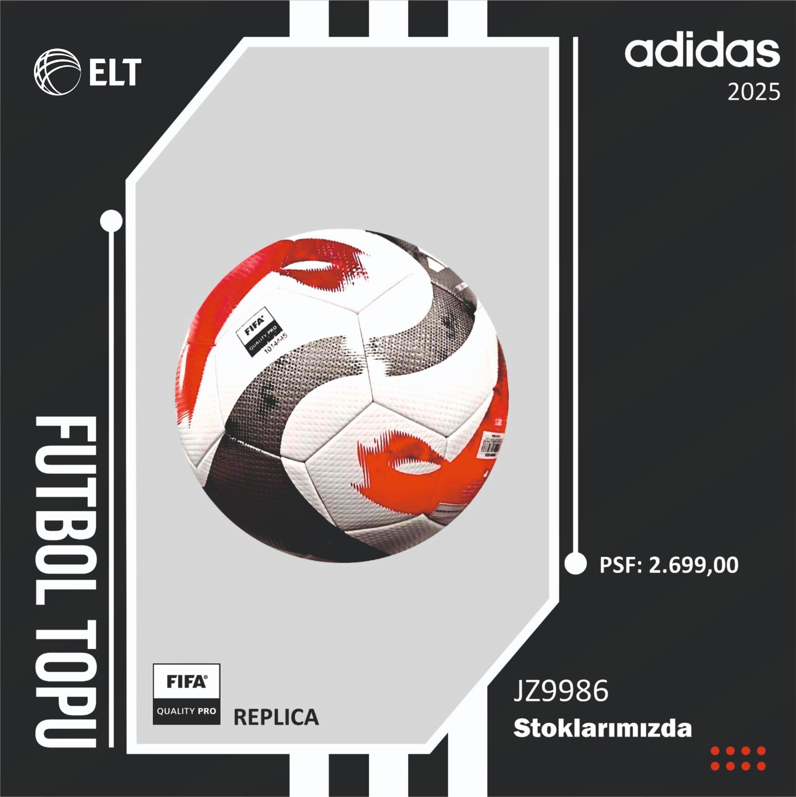 JZ9986 adidas TİRO COMPOTITION TFF futbol topu