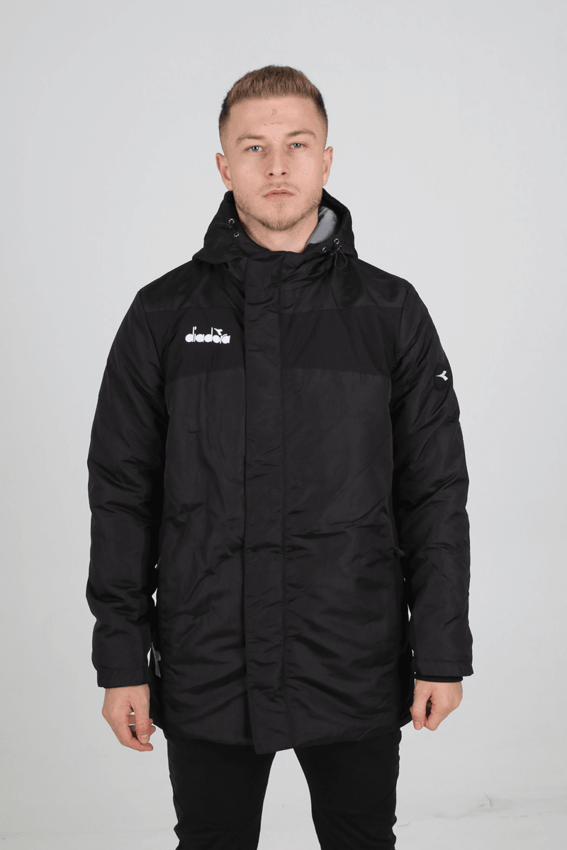 Diadora Forza Anorak Uzun Mont  - Siyah