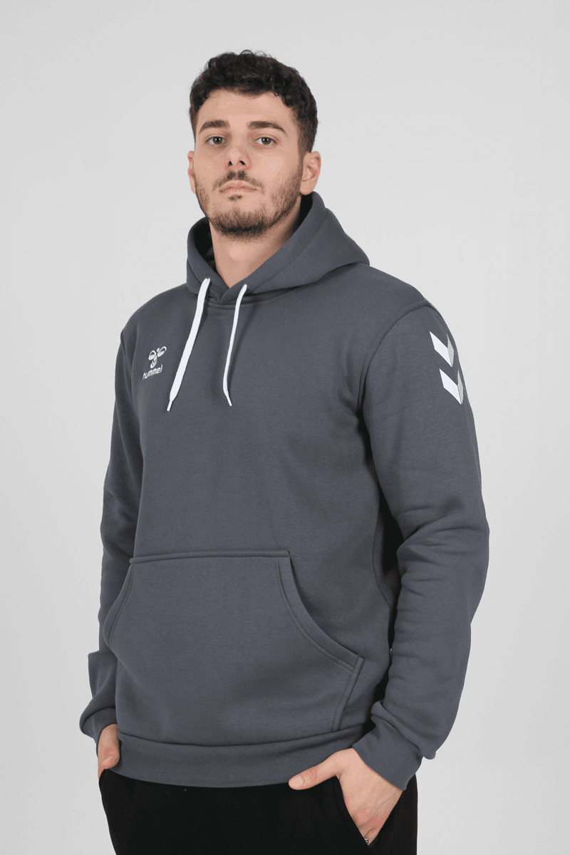 Hummel Armin Pamuklu Hoodie - Gri