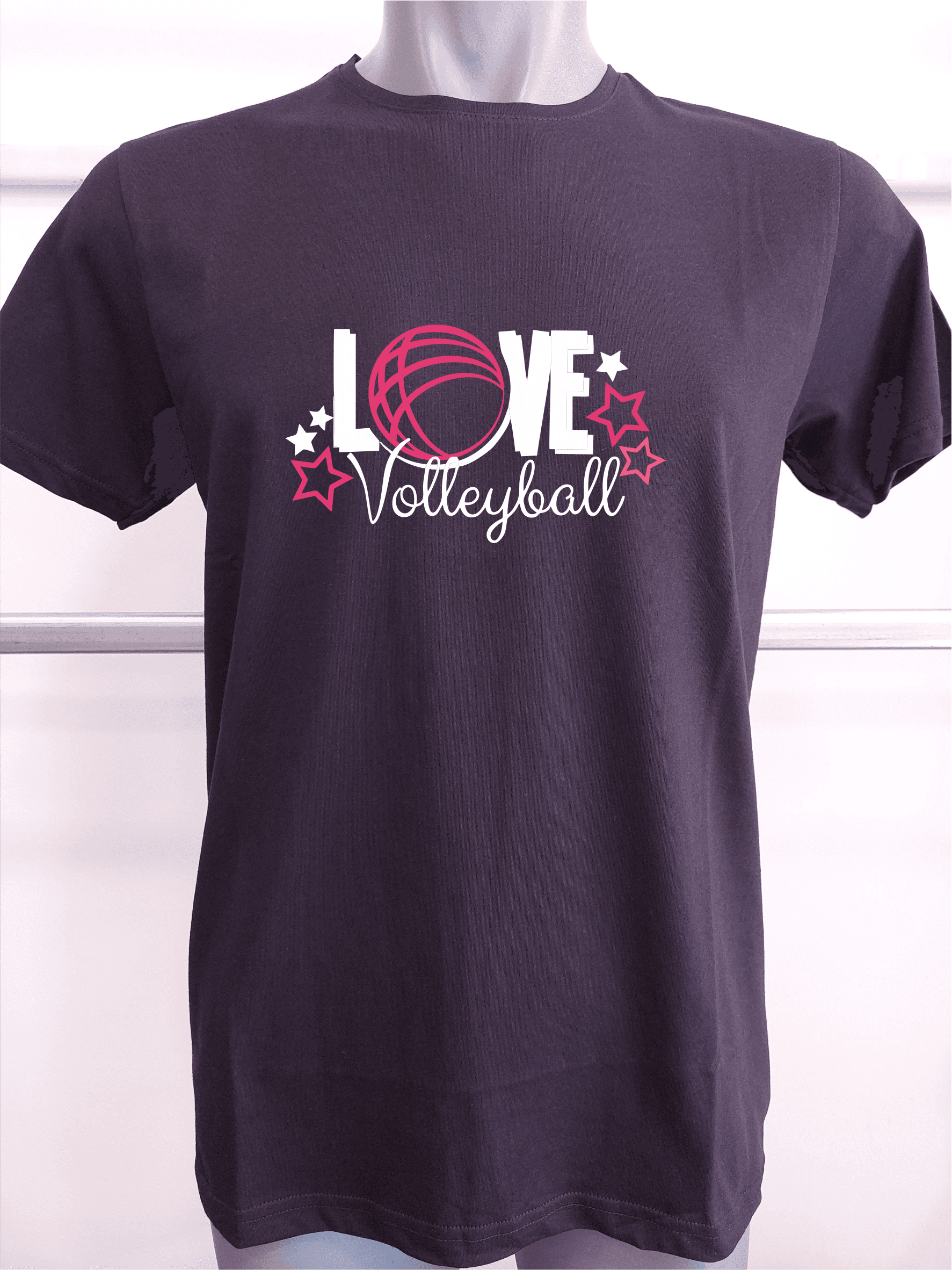 BASKILI T-SHIRT- VOLEYBOL - Siyah