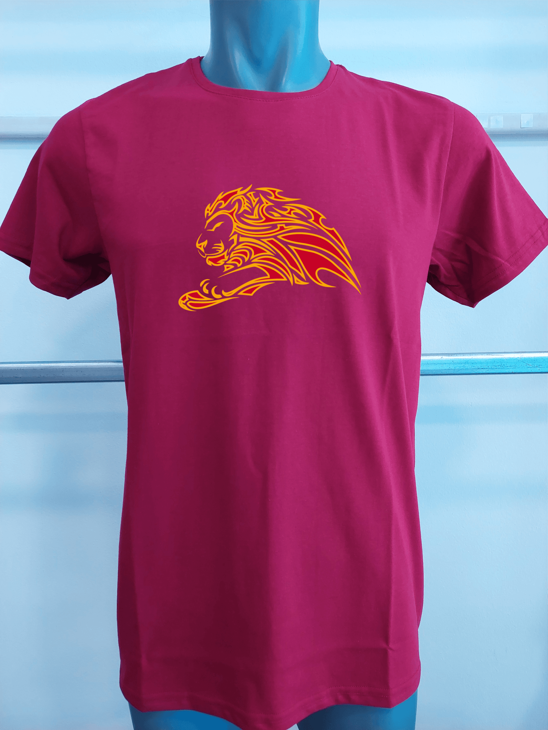 BASKILI T-SHIRT - ASLAN - Bordo