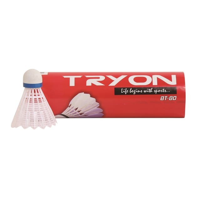 TRYON BADMINTON TOPU MANTAR BAŞLI NAYLON 6'LI BT-80