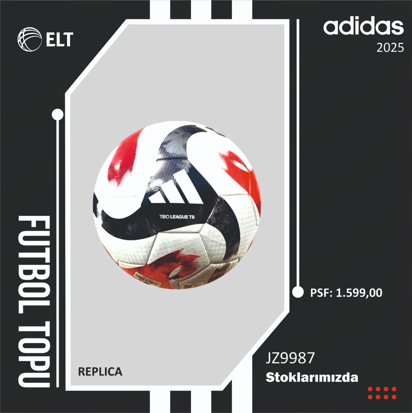 JZ9987 adidas TİRO LEAGUE TB TFF futbol topu