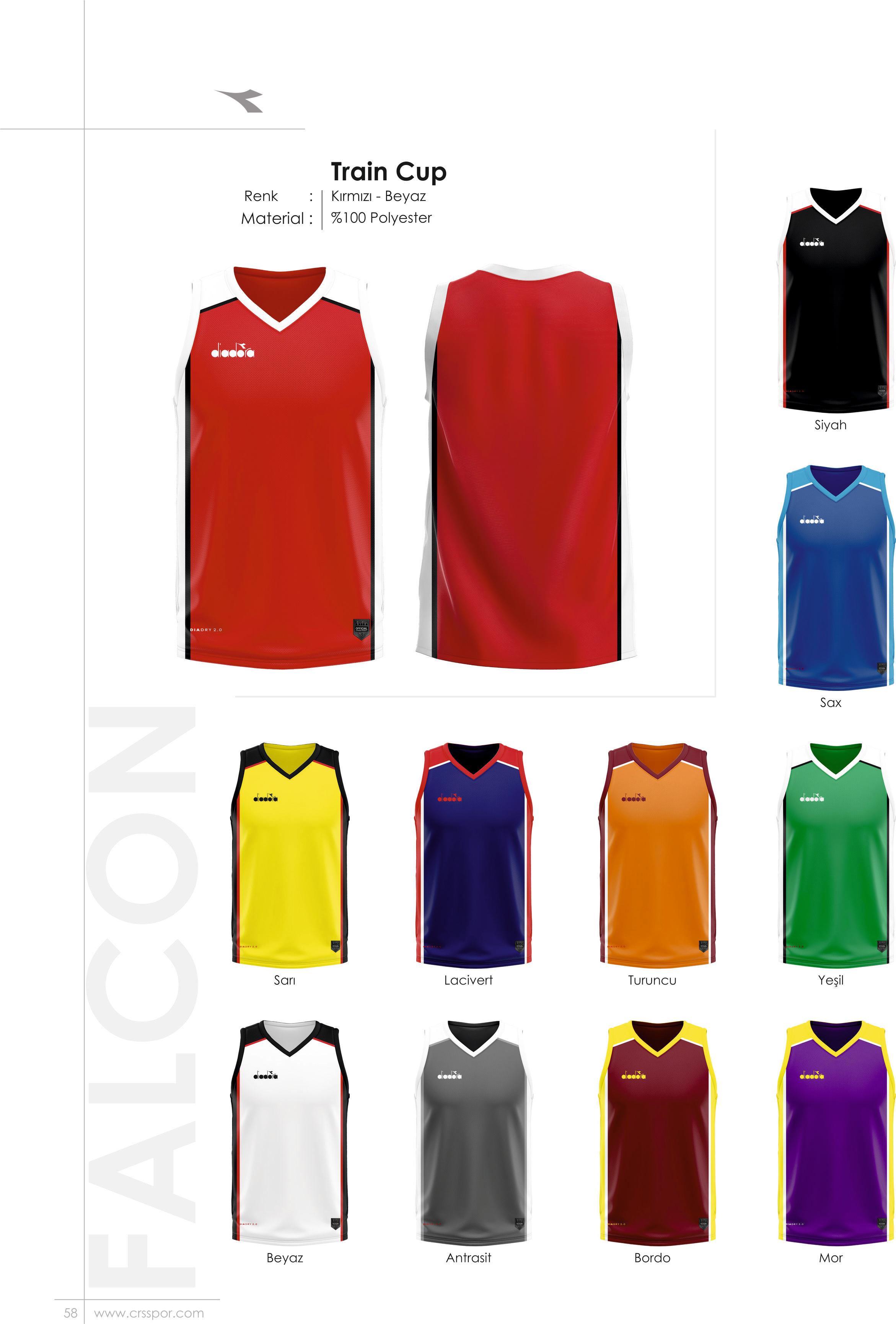 diadora falcon traincup dijital basketbol forması