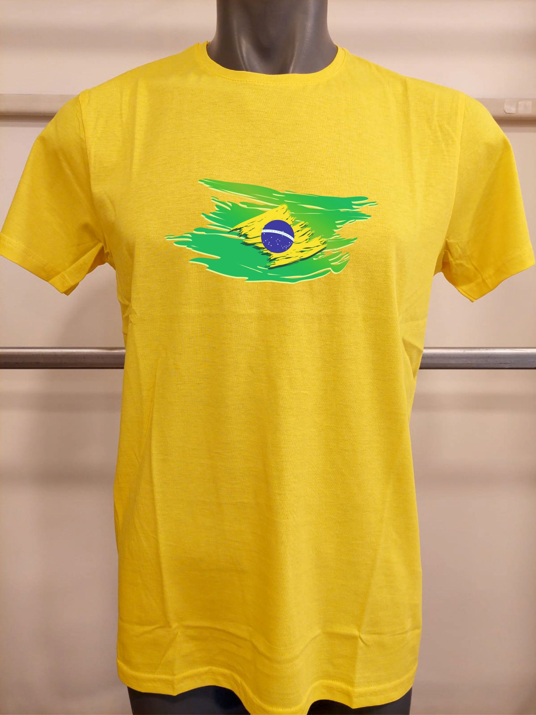 BASKILI T-SHIRT - BRASIL-Brezilya - Sarı